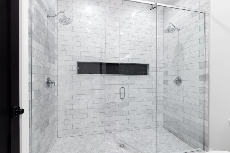Glass Shower with Frameless Doors